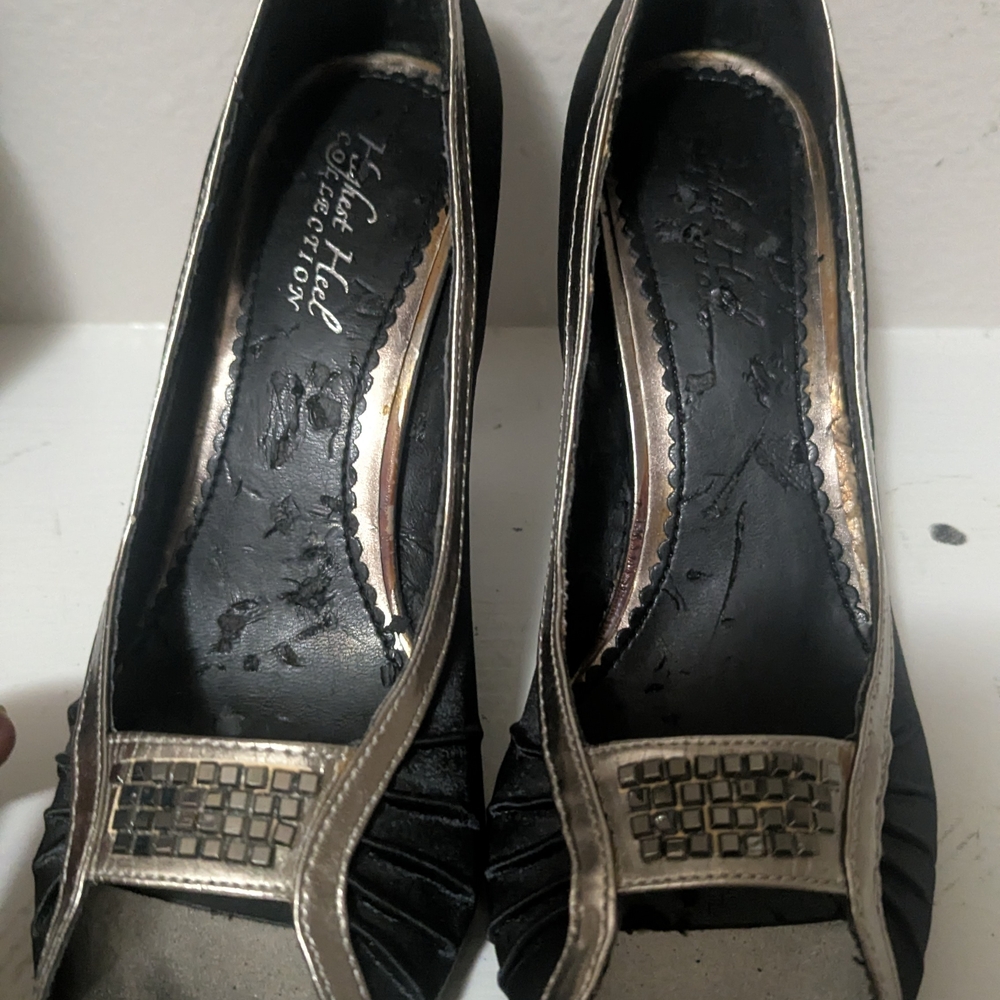 Black and Silver Women's Shoes